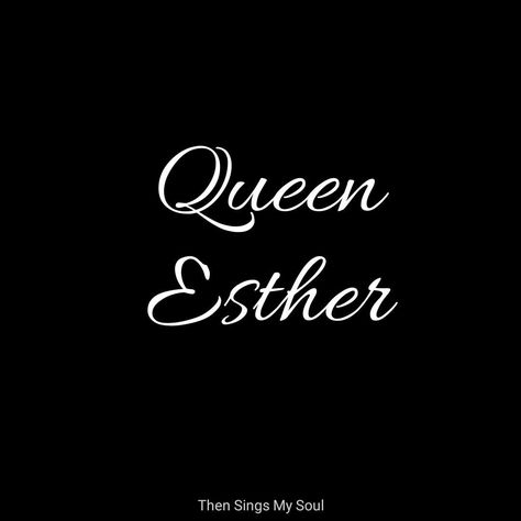 Queen Esther Bible, Esther Bible, Queen Esther, Then Sings My Soul, Facebook Quotes, Bible Story, Bible Stories, Singing, Calligraphy