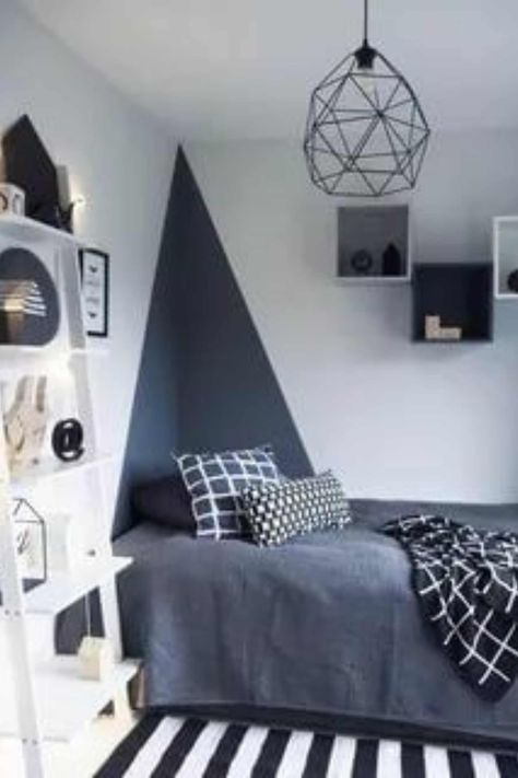 Teenager Bedroom Boy, Teenage Boy Room, Boy Bedroom Design, Teenage Room, Bedroom Wall Paint, Boys Bedroom Decor, Teenage Bedroom, Trendy Bedroom, Boys Bedroom