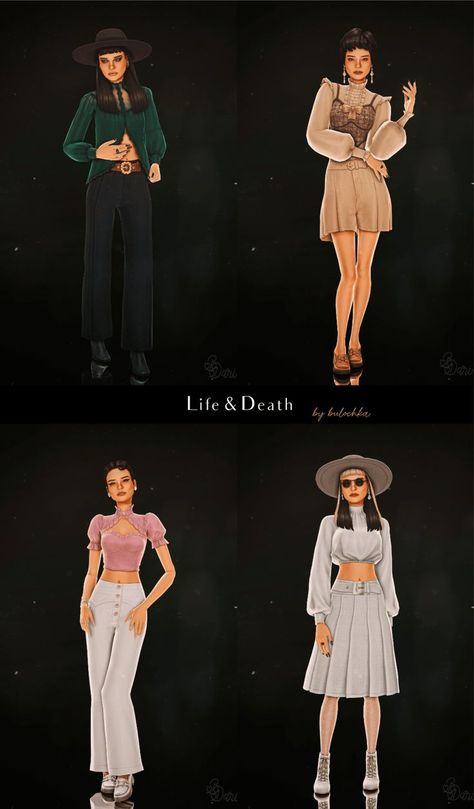 #sims4clothing #simsclothes #simstyle #simfashion #simoutfits #simwardrobe #simstagram #simslife #simsgame #simcommunity #simmer #simmerlife #simmerstyle #simmerfashion #simmerlove Slob Sims 4 Cc, Sims 4 No Cc Lookbooks Clothing, Sims No Cc Outfits, Sims 4 Lovestruck, The Sims 4 Outfit Ideas No Cc, Sims Outfits No Cc, Sims 4 Lookbooks No Cc, Sims 4 Elder Cc, Sims 4 Outfits No Cc