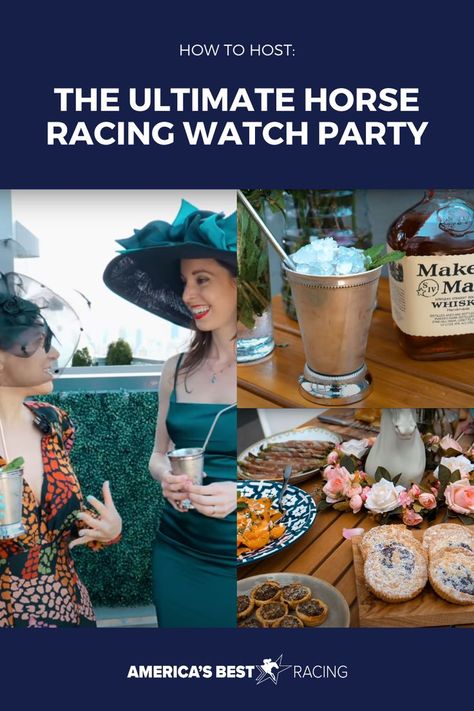 Horse Racing Party Ideas, Horse Race Party, Sports Viewing Party, Horse Racing Party, Horse Race Game, Horse Betting, The Breeders, Race Party, Kentucky Derby Party