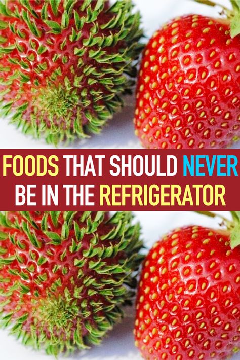 While a lot of meat and dairy products need to be refrigerated to keep from molding or going bad, there are a lot of other foods that should never be refrigerated. A refrigerator is a very specific, cool, dark environment that isn’t hospitable for every kind of food item. After reading this article, you might need to make some more space in your pantry. Food Info, Dairy Products, Food Facts, Food Items, Fruits And Veggies, Food Hacks, Cooking Tips, Cooking And Baking, Health Food