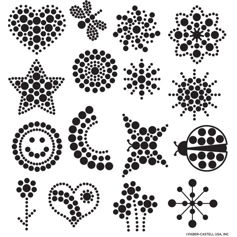 Buy the Creativity for Kids® Mandala Dot-a-Rock Painting Kit at Michaels. com. Creating dot designs is an easy painting technique that improves hand-eye coordination and fine motor skills. Use a special dotters to paint and dot your design to create amazing artwork. Design 10 pieces of artwork with this complete art set. Creating dot designs is an easy painting technique that improves hand-eye coordination and fine motor skills. Details: Includes assorted colors 2'' x 9.63'' x 9.75'' (2cm x 24.5 Rock Painting Dots Easy, Dot Art Beginner, Dot Painting Jewelry Boxes, Dot Art Painting Easy, Dotted Pattern Design, Dot Painting Pots, Mandala Dots Pattern Design, Dot Painted Rocks, Dot Painting Patterns For Beginners Free