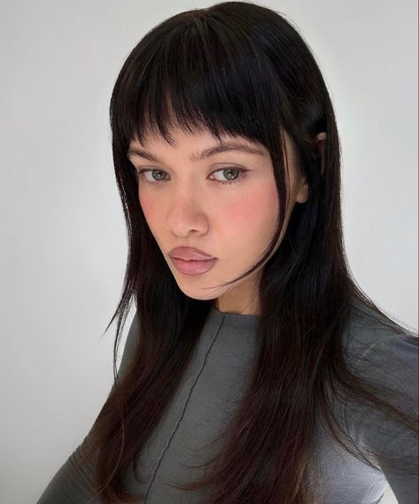 Micro Bangs Round Face, Micro Bangs, Bangs For Round Face, Haircut Inspiration, Punk Hair, Fringe Hairstyles, Hair Color And Cut, Pastel Hair, Hair Stylist Life