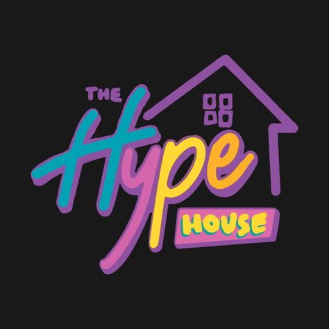 The Hype House, Easter Gingerbread House, Photo Collage Wall, Penny Board, Hype Wallpaper, Palm Trees Painting, Hype House, Neon Room, House Logo