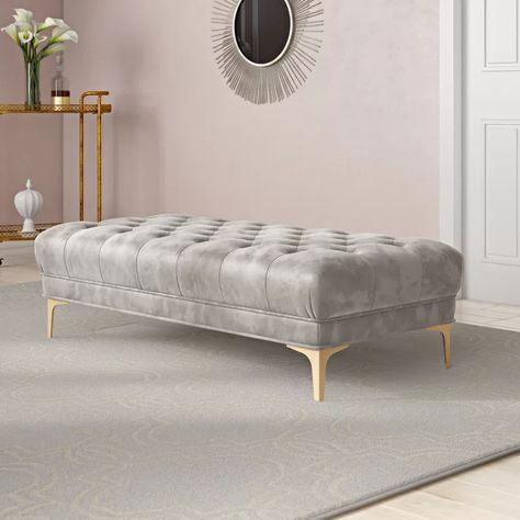 Unique Sofa, Contemporary Stools, Velvet Bench, Kelly Clarkson Home, Living Room Sofa Design, Sofa Sets, Living Room Bench, Furniture Market, Bench Upholstered