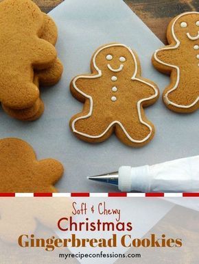 Soft And Chewy Gingerbread Cookies, Christmas Cookie Frosting, Smell Of Christmas, Ginger Cookie Recipes, Chewy Gingerbread Cookies, Date Cookies, Soft Gingerbread Cookies, Christmas Gingerbread Cookies, Christmas Smell