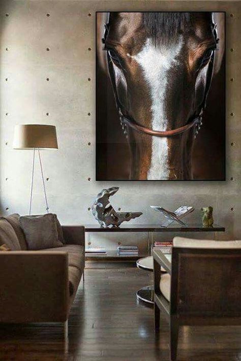 Modern Equestrian Decor Ideas to Flow Seamlessly With Your Home | The Plaid Horse Magazine Equestrian Decor, Western Homes, Horse Decor, Western Home Decor, Cool Ideas, Bath Tub, Horse Painting, Horse Art, A Horse