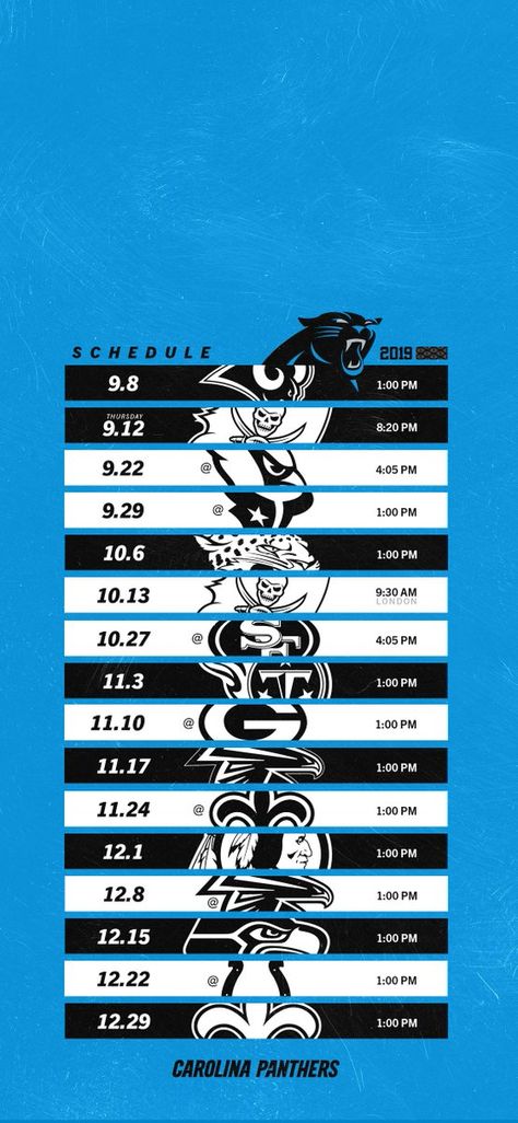 2019 Carolina Panthers Schedule Hockey Schedule Graphic, Football Schedule Design, Football Schedule Graphic, Sports Schedule Graphic, Schedule Graphic, Gameday Graphics, Nfl Schedule, Sports Schedule, Soccer Schedule