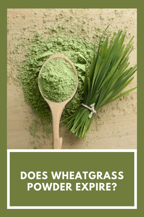 Wheatgrass powder lasts a long time. It is estimated that its shelf life can be two to three years. However, its durability varies depending on how you store them. So, in this post, we’ll tell you whether wheatgrass powder expires, how to store it perfectly, and if you may still consume it after expiry. Wheatgrass Powder Recipes, Wheatgrass Powder, Powder Recipe, Wheat Grass, How To Store, Shelf Life, Get Healthy, Canning, Health