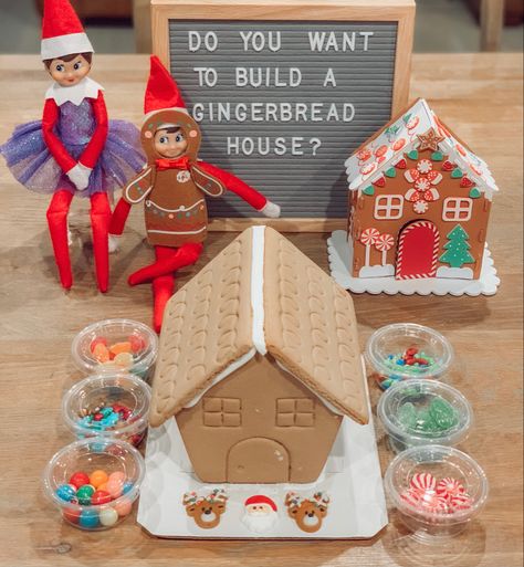 Gingerbread Elf On The Shelf Ideas, Elf Gingerbread House On The Shelf, Elf In The Shelf Gingerbread House, Elf And Gingerbread House, Elf On The Shelf Brings Gingerbread House, Elf On The Shelf Ideas Gingerbread House, Elf On The Shelf Whoopie Cushion, Elf On The Shelf Wrapped In Lights, Elf On The Shelf Hot Coco