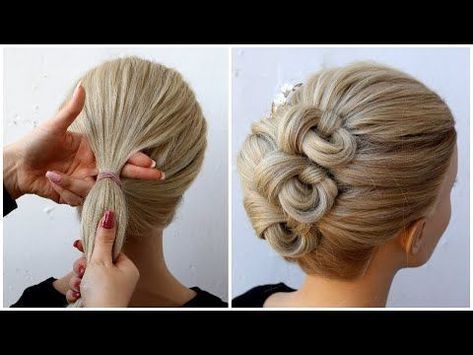 Hairstyle French, French Bun, French Roll Hairstyle, French Roll, Hairstyle Easy, Hairstyle Youtube, Roll Hairstyle, Hair Upstyles, Shorthair Hairstyles