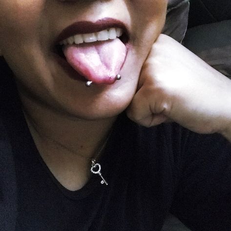 Sneak Eyes Tongue Piercing, Snake Bite Piercing Tongue, Snake Bite Piercing, Snake Bite, Smart Casual Work Outfit, Face Piercings, Tongue Health, Snake Bites, Nail Care Tips