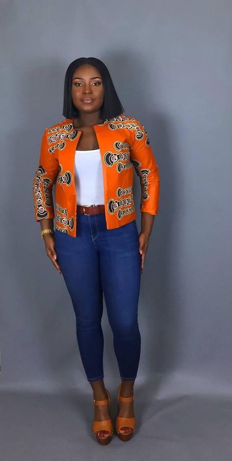 962e56a8a0b0420d87272a682bfd1e53desc52429318ri Ankara Jackets, African Tops, African Print Tops, African Dresses Modern, African Wear Dresses, Afrikaanse Mode, African Fashion Ankara, African Fashion Modern, African Fashion Women Clothing