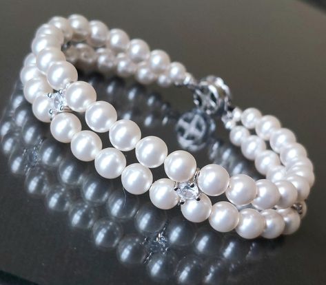 Bridal Necklaces, White Pearl Jewelry, Pearl Bracelet Wedding, Pearl Cuff, Bracelet Pearl, Prom Jewelry, Pearl Bridal, Wedding Jewelry Bracelets, Bridal Bracelet