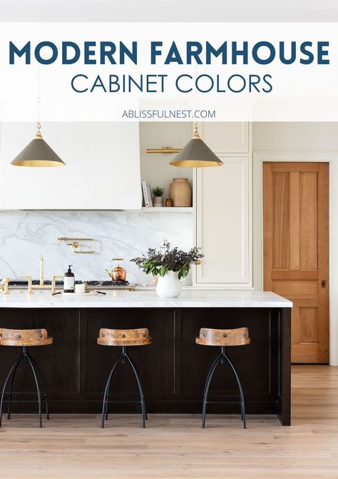 Modern farmhouse cabinets are all about mixing cozy vibes with sleek style! Think sage greens, warm grays, and creamy whites to create that perfect blend. It’s such a great way to make your kitchen feel inviting and fresh at the same time. I’ve got lots of color ideas if you need some inspiration! #modernfarmhouse #kitchengoals #cabinetcolors Farmhouse Cabinet Colors, Modern Farmhouse Cabinets, Modern Farmhouse Paint Colors, Farmhouse Cabinet, Farmhouse Cabinets, Farmhouse Paint Colors, Farm House Colors, Modern Farmhouse Design, Sleek Style