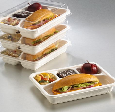 Earth Wise® Tree Free® from Hoffmaster®. Catering boxes made from Bagasse. Catering Box, Food Delivery Packaging, Minuman Starbucks, Herbalife Shake Recipes, Lunch Catering, Food Box Packaging, Herbalife Shake, Alfredo Sauce Recipe, Food Pack