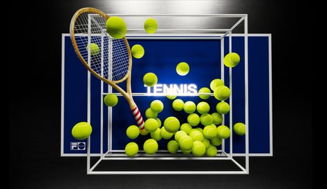 Tennis Installation, Tennis Activation, Event Entrance Design, Tennis Events, Event Booth Design, Exhibition Display Design, Event Entrance, Tennis Photos, Tennis Event