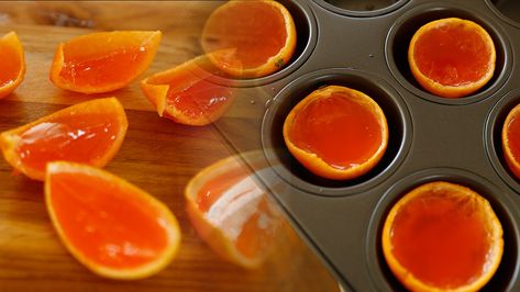 Clementine Aperol Spritz Jell-O Shots Recipe Jell O Shots Recipe, Spritz Party, Hand Juicer, Jell O Shots, Memorial Weekend, Shot Recipes, Beverage Recipes, Jell O, Jello Shots