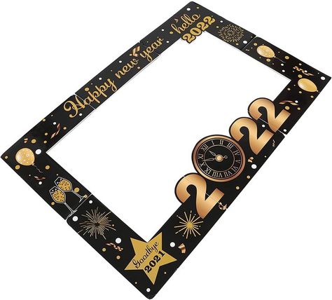 Party Photo Frame, New Year Photo, Party Fotos, Frame Props, Photo Frame Prop, New Year's Party Decorations, New Year Photos, Photo Booth Frame, Booth Props