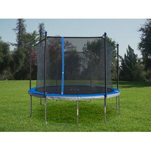 Morinome Morinome 12' Round Backyard Trampoline with Safety Enclosure | Wayfair Large Trampoline, Trampoline For Kids, Toddler Trampoline, Outdoor Trampoline, Backyard Trampoline, Kids Trampoline, Trampoline Workout, Basketball Net, Safety Net