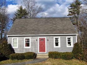 Cape Cod Curb Appeal, Cape House Exterior, Cape Cod Renovation, Fairfield Connecticut, Garage Door Types, Garage Door Styles, Cheap Doors, Cape Cod Style House, Carriage Doors