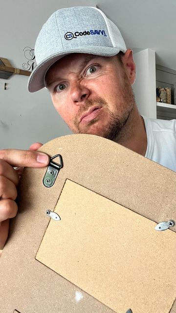 Ken Long on Instagram: "Easiest way to hang an item with multiple hooks 😉 #tipsandtricks #lifehacks #picture #picturehanging #diy" Hanging A Picture Hack, How To Hang A Picture With Two Hooks, Easy Way To Hang Pictures On Wall, How To Hang Pictures On Wall, Picture Hanging Hacks, Easy Way To Hang Pictures, Hanging Pictures On The Wall, How To Hang, Simple Pictures