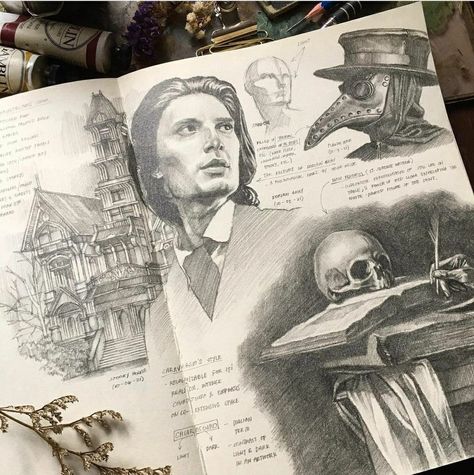 Dark Academia Sketches, Dark Academia Drawing, Sketchbook Pencil, Sketchbook Art Journal, Dorian Gray, My Days, Art Diary, Arte Sketchbook, Arte Inspo