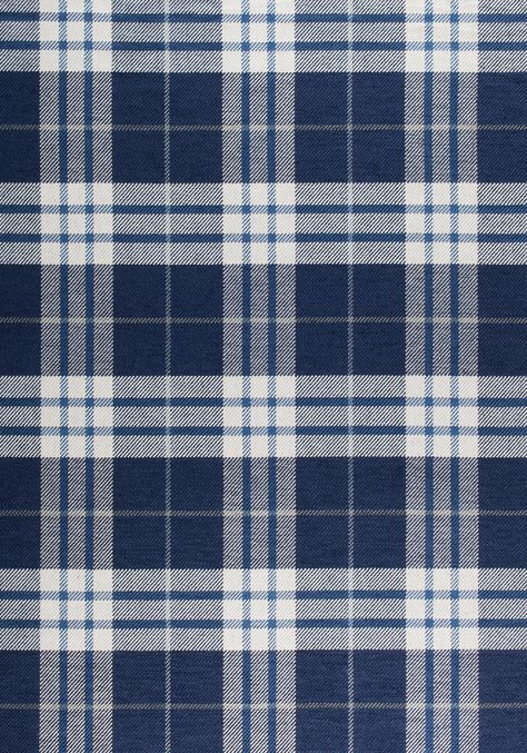 Blue Plaid Aesthetic, Checks Print, Blue Fabric Texture Patterns For Clotheda, Dark Blue Plaid, Blue Plaid Pattern, Plaid Fabric Swatch, Types Of Window Treatments, Plaid Wallpaper, Warwick Fabrics