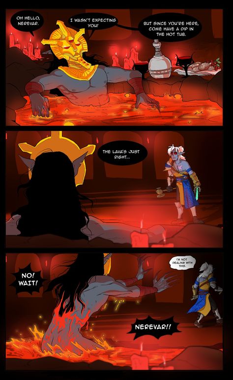 Dagoth Ur X Nerevar, Dagoth Ur Art, Morrowind Nerevarine, Kaidan Skyrim Art, Kaidan Skyrim, Elder Scrolls Funny, Skyrim Comic, Dagoth Ur, Skyrim Dragonborn