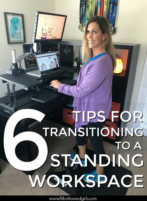 Best Standing Desk Home Office, Standing Desk Cubicle, Varidesk Decor, Varidesk Home Office, Work From Home Standing Desk, Stand Up Desk Organization, Office Standing Desk Workspaces, Computer Setup Office Workspace, Standing Desk Setup