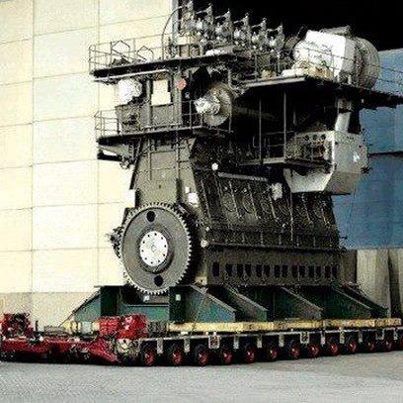 Worlds Largest Diesel Engine Wärtsilä-Sulzer RTA96-C, BHP - 109,000, 40 Feet Tall & 90 Feet Long. Fitted in Emma Marsk Ship. Soichiro Honda, Oil Tanker, Nikola Tesla, Common Rail, Heavy Machinery, Combustion Engine, Monster Truck, Bugatti Veyron, Mechanical Engineering