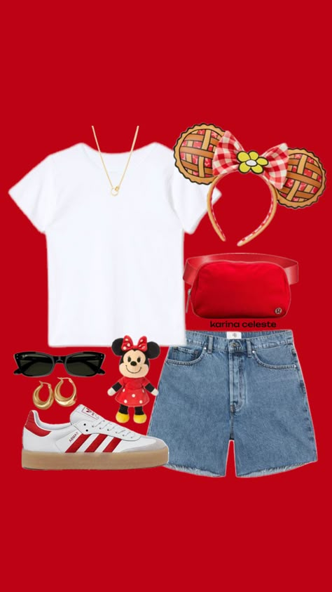 #outfitinspo #beauty #disneyland #disney #summer #spring #lululemon #minnie #disneyaesthetic #ootd #fitinspo Disney Outfits Summer, Disney Poses, Disney Trip Outfits, Disney Outfits Women, Theme Park Outfits, Disney Themed Outfits, Cute Disney Outfits, Disney Photo Ideas, Minnie Mouse Outfits