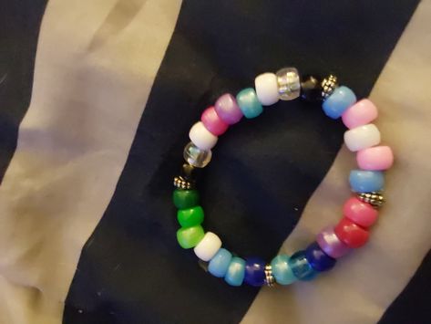 Pride flag bracelet :) Pride Flag Bracelet, Flag Bracelet, Pride Flag, Pride Flags, Flag, Bracelet