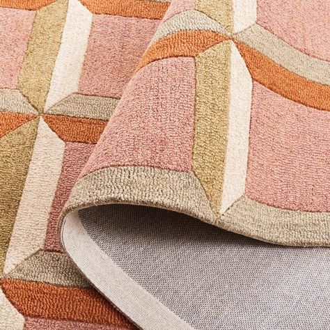 SAFAVIEH Handmade Genre Helouisa Mid-Century Modern Wool Rug - On Sale - Bed Bath & Beyond - 38038772 Modern Wool Rugs, Square Area Rugs, Cotton Area Rug, Modern Rug, Cotton Rug, Pink Beige, Accent Rugs, Rug Material, Online Home Decor Stores