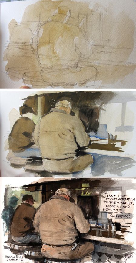 Figurative Watercolor Paintings, Table Pencil Case Idea, Painting With Watercolors Ideas, Watercolor Over Sketch, Watercolor Digital Painting, Easy Water Colour Painting Ideas On Canvas, James Gurney Watercolor, Pencil Over Watercolor, Paintings For Sketchbook