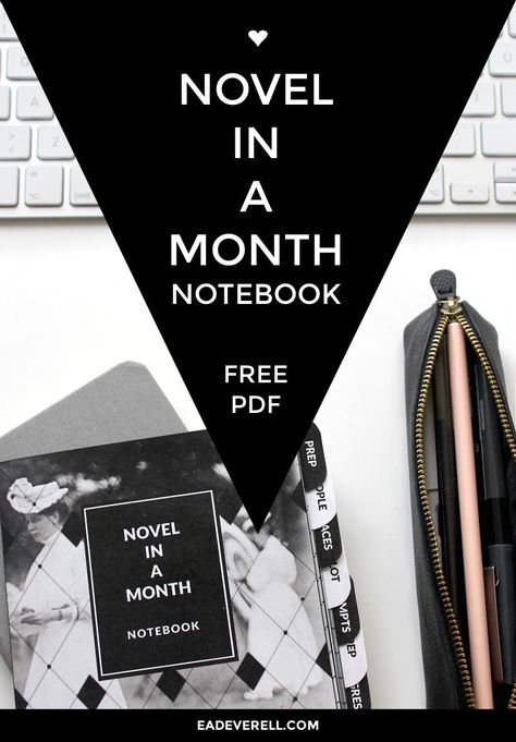 Novel in a Month Notebook (Free Printable PDF) Plot Formula, Novel Outline, Camp Nanowrimo, Story Prompt, Writing Printables, National Novel Writing Month, Writer Tips, Writing Blog, Writers Notebook