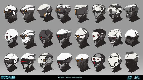 ArtStation - XCOM2 WAR OF THE CHOSEN, dongmin shin Xcom Concept Art, Helmet Design Sketch, Sci-fi Helmet, Scifi Artwork, Future Society, Futuristic Helmet, Helmet Concept, Titanfall, Concept Art Drawing