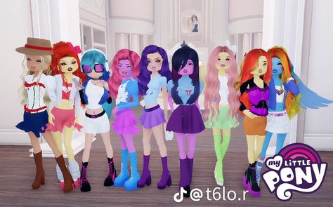 Dti Outfits Theme Mlp, My Little Pony Dti Outfit, Dress To Impress Outfits Roblox Game Duo, Mlp Dti Outfit, Mlp Dress To Impress, My Little Pony Dress To Impress, Dress To Impress Outfits, Fancy Dress Code, Classy Halloween Costumes