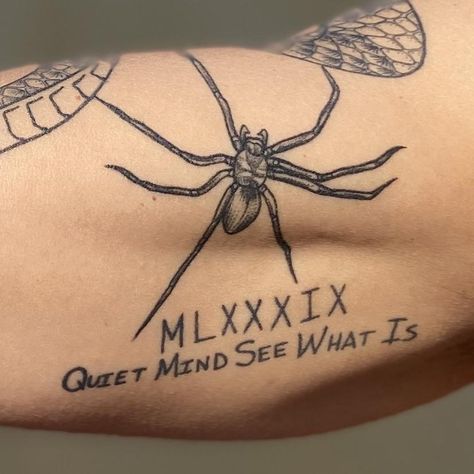 Brown Recluse Spider Tattoo, Brown Recluse Tattoo, Nana Lotus Tattoo, Sharp Tattoo, Brown Recluse Spider, Recluse Spider, Brown Recluse, Lotus Tattoo Design, Over Analyzing