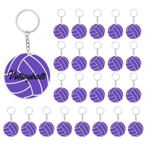 PRICES MAY VARY. 1.24 Pcs Acrylic Volleyball Keychain：what you will get is 24 pieces of pink volleyball keychains, Circular Acrylic Keychain abundant quantity,volleyball gifts can meet your daily needs and needs for sport volleyball theme parties; And you can share flat volleyball keychain with your friends and team members. 2.DIY Volleyball Keychain: you can write your name, blessings, etc. on the acrylic volleyball keychain with a marker, Volleyball gifts can help you distinguish the same item Volleyball Bag Tags Diy, Volleyball Team Gifts Diy Goodie Bags, Volleyball Gifts For Players Diy, Purple Volleyball, Diy Goodie Bags, Volleyball Bag Tags, Pink Volleyball, Volleyball Keychain, Volleyball Party