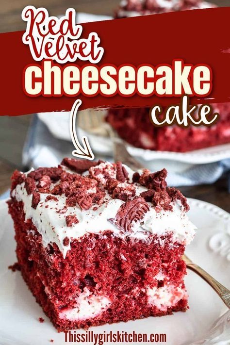 Vegetable Tortellini Soup, Red Velvet Oreos, Vegetable Tortellini, Red Velvet Cheesecake Cake, Cheesecake Cake Recipes, Cake Red Velvet, Best Cake Ever, Velvet Cheesecake, Red Velvet Cheesecake