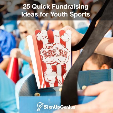 Youth Sports Fundraising Ideas, Fast Fundraising Ideas, Quick Fundraising Ideas, Sports Fundraising Ideas, Selling Baked Goods, Creative Fundraising Ideas, Basketball Fundraiser, Baseball Fundraiser, Football Fundraiser