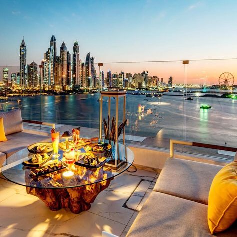 OnlyForLuxury on Instagram: “Dubai Penthouse Views 😍 Follow @lux.interiors  Photo: @thepenthousedubai #OnlyForLuxury” Dubai Penthouse, Rooftop Bars Los Angeles, Penthouse Views, Penthouse View, Dubai Houses, Dubai Holidays, Apartment View, Best Rooftop Bars, Dubai Real Estate