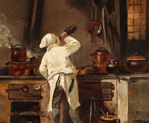 Poem: Craig Arnold, “For a Cook” (1997): An Apron, Chefs Kitchen, Cooking Art, Chef Life, Pastel Art, Kitchen Art, Art Inspo, Folk Art, 19th Century