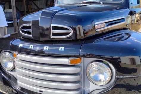 1948 Ford F1 is a 1/2 ton pickup. Restored and drivable!  Changed to 12 volt with an alternator.  Tires are new, sized P215-75-15 white walls.  Four speed floor shifter.  Wood... 1951 Ford F1, 1948 Ford Truck, 1949 Ford, Truck Names, Ford F1, Ford Truck, Classified Ads, Ford Trucks, White Walls