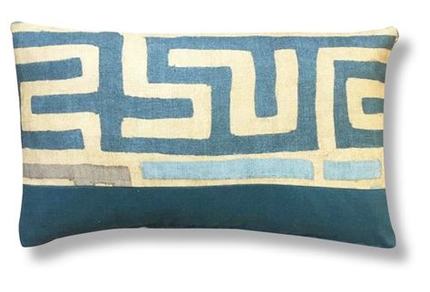 Kumba 14x20 Pillow, Cyan Reupholster Furniture, Outdoor Furniture Decor, Patchwork Pillow, Blue Throws, Garden Pillows, Pillow Texture, Blue Throw Pillows, Cotton Throw Pillow, White Pillows