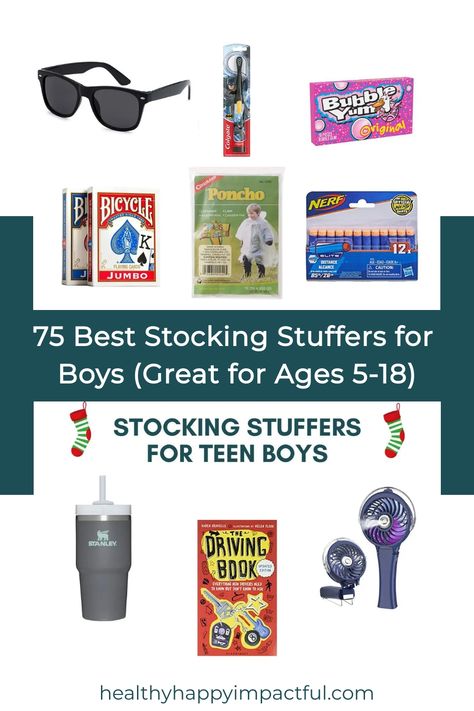 75 best stocking stuffers for boys, including sunglasses, card games, toy weapons, and more. Preteen Boy Stocking Stuffers Christmas, Stocking Stuffers Boys 6-8, Teen Boy Stocking Stuffers 2024, Boys Stocking Stuffers For Kids, Stocking Stuffers For Boys 5-7, Stocking Stuffers For Boys 10-12, Christmas Gifts For Boys 8-10, Stocking Stuffers For Teens Boys, Stocking Stuffers For Boys 8-10