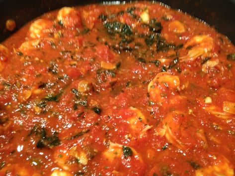 More is Better: Shrimp in a fra diavolo sauce by Lidia Bastianich Fra Diavolo Shrimp, Shrimp Fra Diablo, Fra Diavolo Sauce Recipe, Seafood Fra Diavolo Recipe, Lidia Bastianich Recipes, Fra Diavolo Sauce, Shrimp Fra Diavolo Recipe, Seafood Fra Diavolo, Lidias Italy Recipes