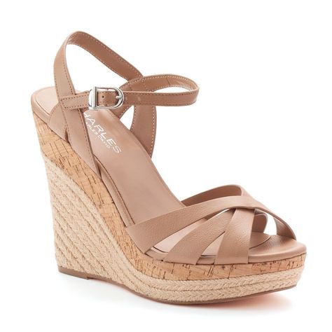 Style Charles by Charles David Adel Women's Espadrille Wedge Sandals, Size: 7.5, Beig/Green (Beig/Khaki) Bridal Shoes Wedges, Womens Espadrilles Wedges, High Heel Wedges, Charles David, Elegant Shoes, Espadrille Wedge, Shoe Boutique, Kinds Of Shoes, Platform Wedge Sandals