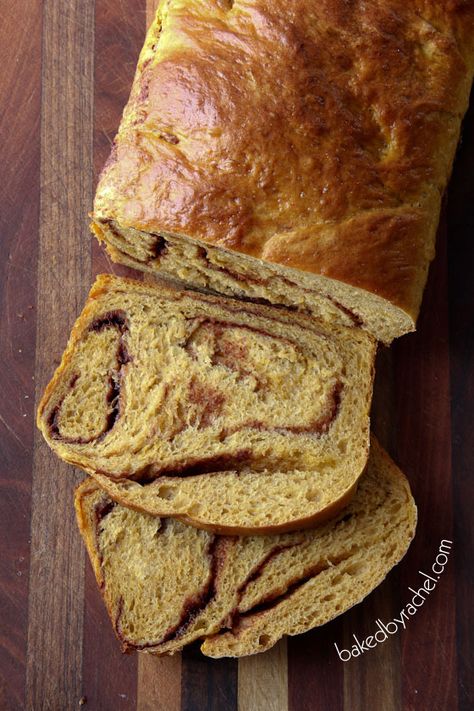 Pumpkin Swirl Bread Recipe, Pumpkin Yeast Bread Recipe, Pumpkin Cinnamon Bread, Cinnamon Swirl Bread Recipe, Swirl Bread Recipe, Bean And Cheese Burrito, Pumpkin Bread Pudding, Swirl Bread, Cinnamon Swirl Bread